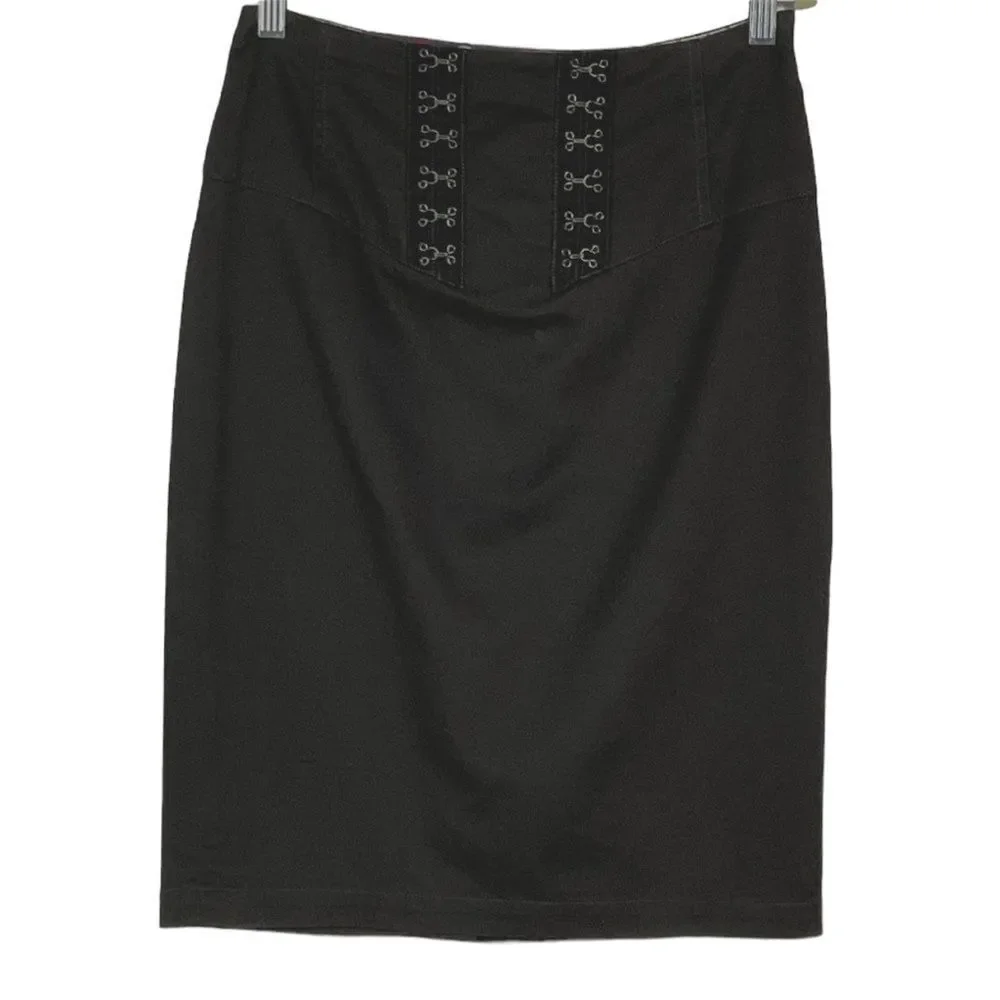 Anthropologie | Elevenses Milady Skirt, size 4, Gray, Cotton/Spandex